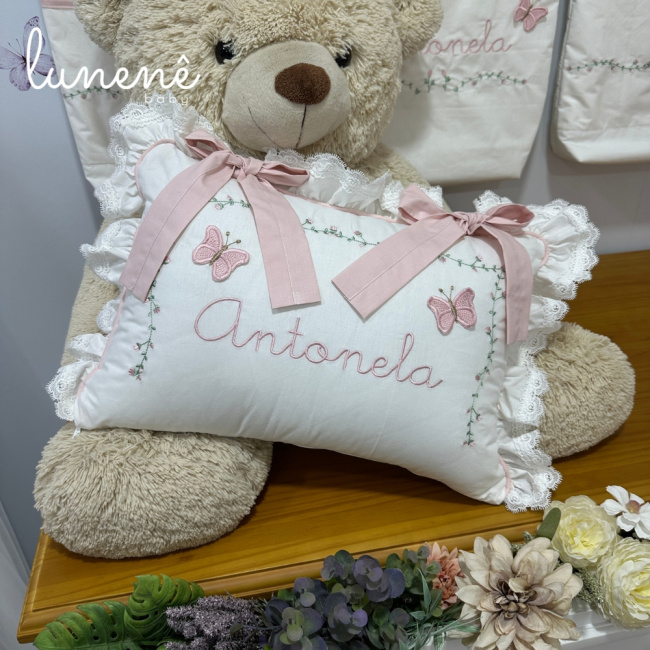 Almofada Personalizada Jardim das Borboletas Antonela 4684