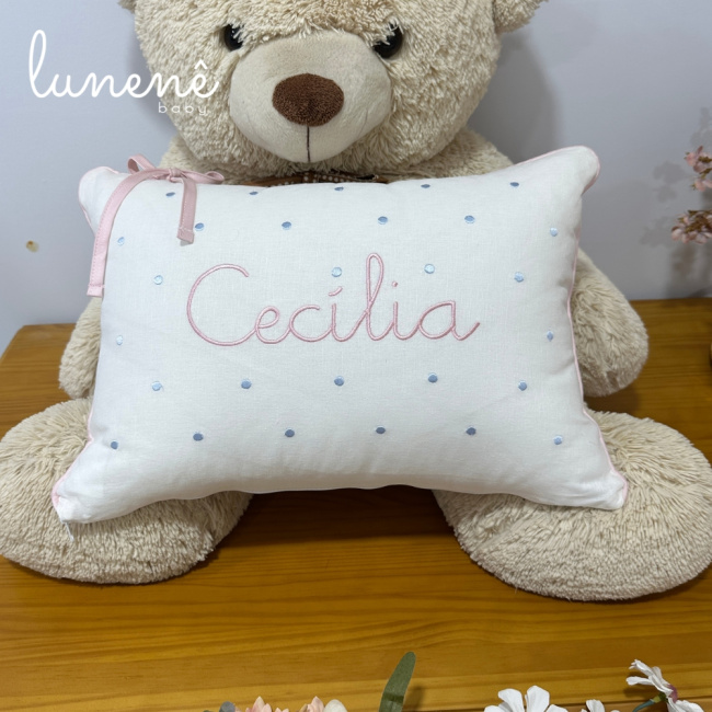 Almofada Personalizada Laços de Cecília 400 Fios 4683
