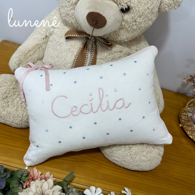 Almofada Personalizada Laços de Cecília 400 Fios 4683