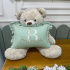 Almofada Personalizada Linho Baby Bege Verde 200 Fios