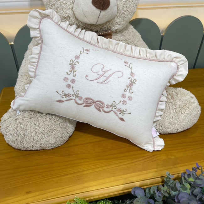 Almofada Personalizada Linho Florence Terracota