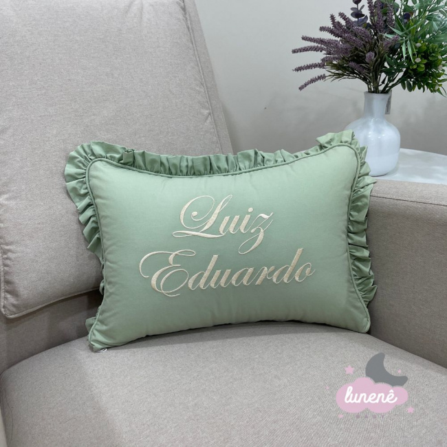 Almofada Personalizada Lunenê Baby Luiz Eduardo 9046