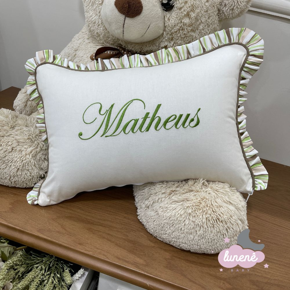 Almofada Personalizada com Nome e Tema para quarto do bebe