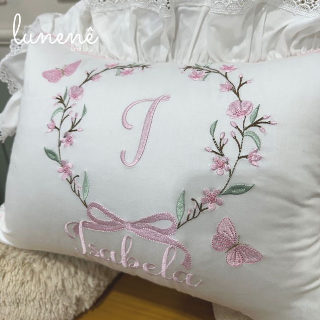 Almofada Personalizada Lunenê Baby Premium 400 Fios 4565