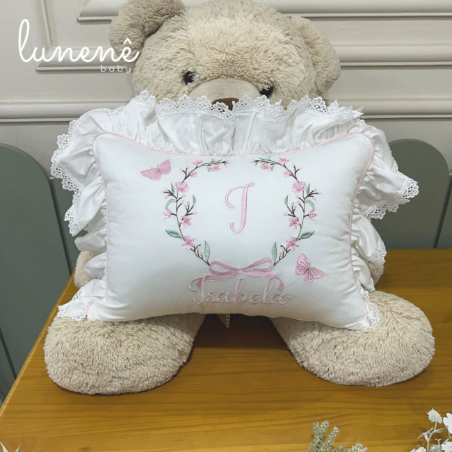Almofada Personalizada Lunenê Baby Premium 400 Fios 4565