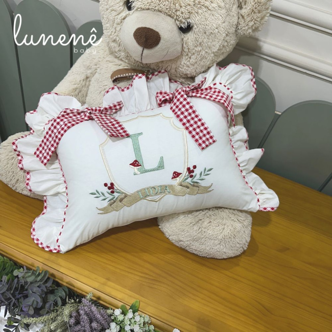 Almofada Personalizada Personale Baby Cogumelo 200 Fios 4555