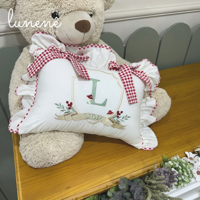 Almofada Personalizada Personale Baby Cogumelo 200 Fios 4555