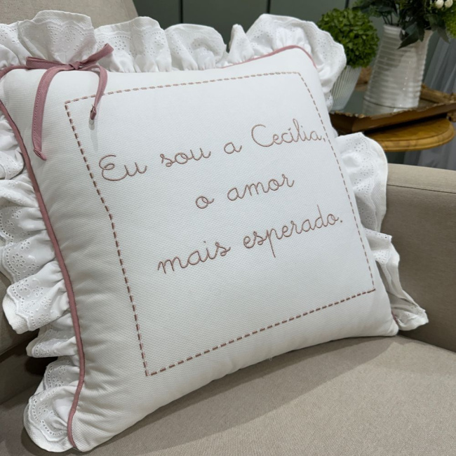 Almofada Personalizada Piquezinho Amor mais Esperado
