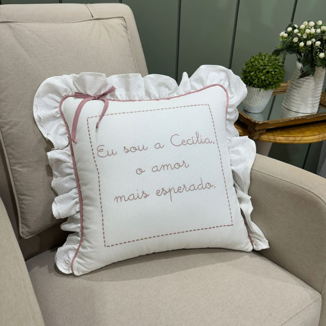 Almofada Personalizada Piquezinho Amor mais Esperado