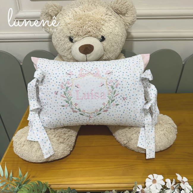 Almofada Personalizada Poá Colorido 200 Fios 4546