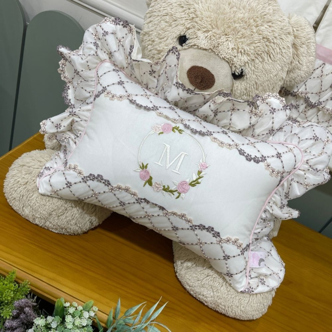 Almofada Personalizada Renda Luma Baby 200 Fios 4503