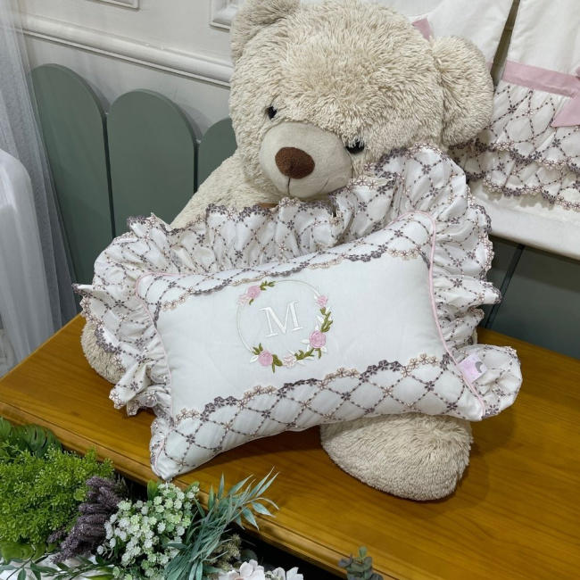 Almofada Personalizada Renda Luma Baby 200 Fios 4503