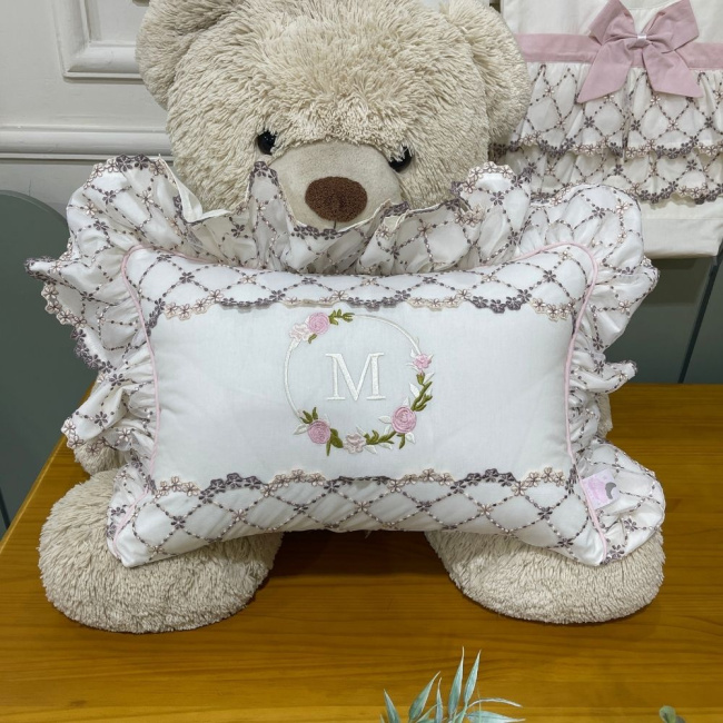 Almofada Personalizada Renda Luma Baby 200 Fios 4503