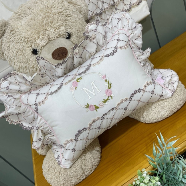 Almofada Personalizada Renda Luma Baby 200 Fios 4503