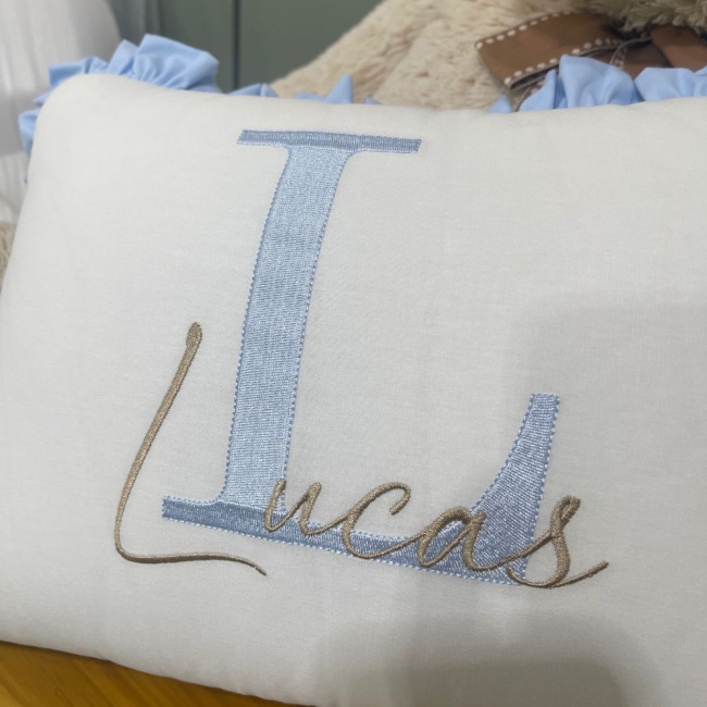 Almofada Personalizada Trenzinho Baby 200 Fios 4515