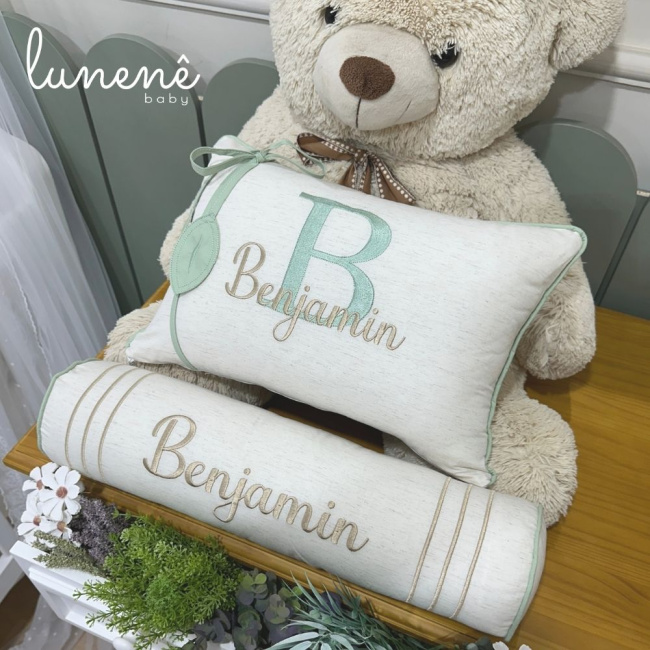 Almofadas 02 peças Lunenê Baby Benjamin 9003