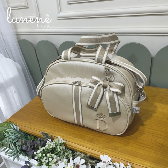 Bolsa Maternidade Cáqui Personalizada 4450