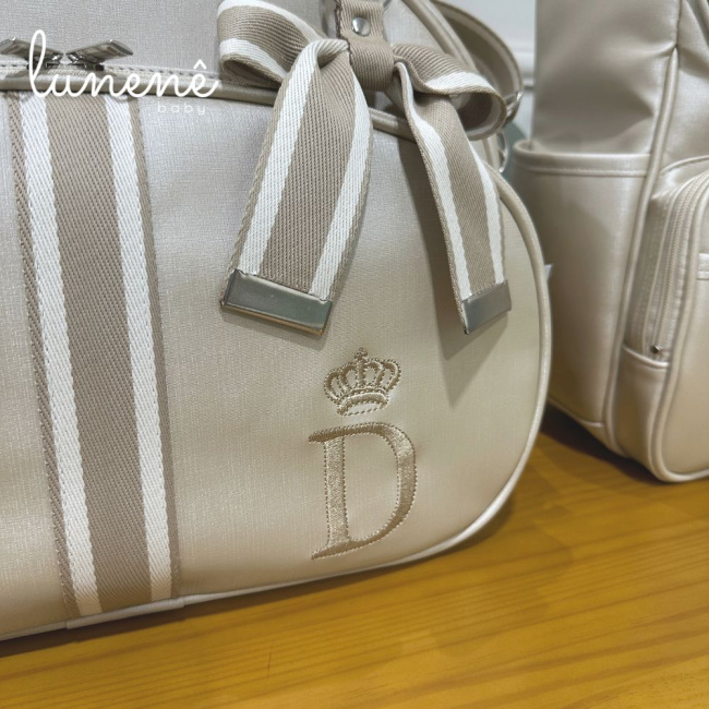 Bolsa Maternidade Cáqui Personalizada 4450