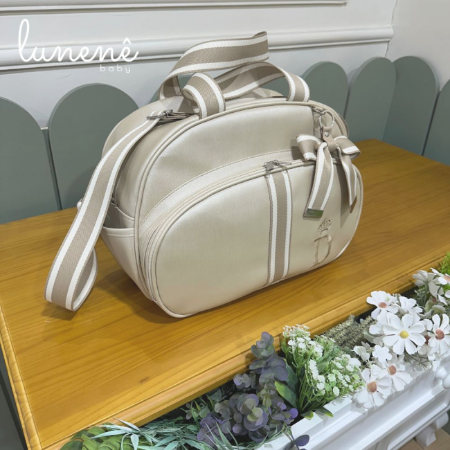 Bolsa Maternidade Cáqui Personalizada 4450