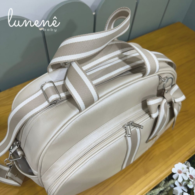 Bolsa Maternidade Cáqui Personalizada 4450