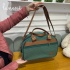 Bolsa Maternidade Tecido Verde e Caramelo 4631