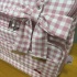 Bolsa Mochila Personalizada Tecido Xadrez Rosa 4612