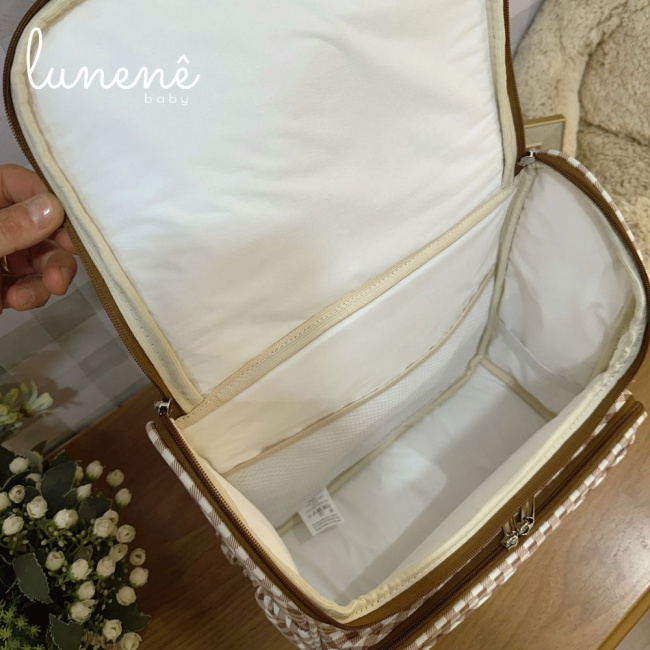 Bolsa Mochila Tecido Xadrez Country Baby 4691