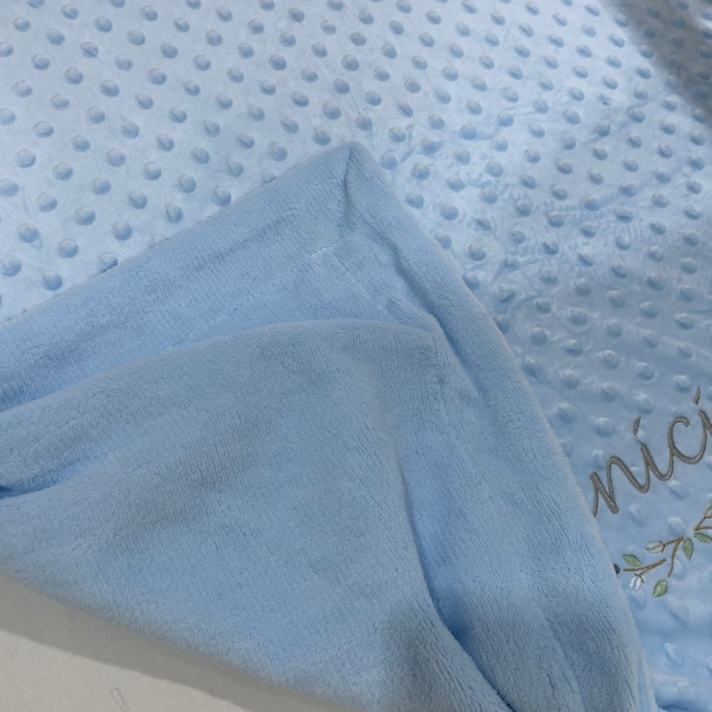 Cobertor Bebê Personalizado Sweet Baby Azul 1.50 X 1.00