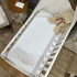 Cobertor Bebê Personalizado Sweet Baby Branco 1.50 X 1.00