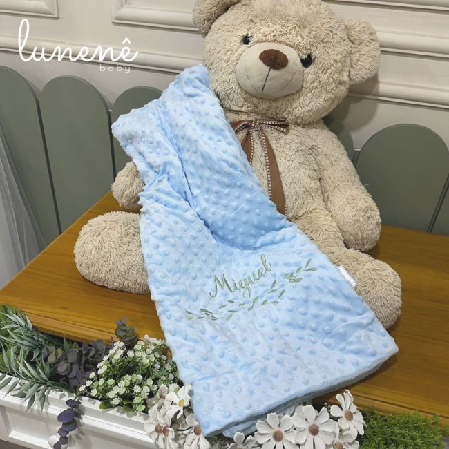 Cobertor Bebê Sweet Baby Azul 1.50 X 1.00 Miguel 4514