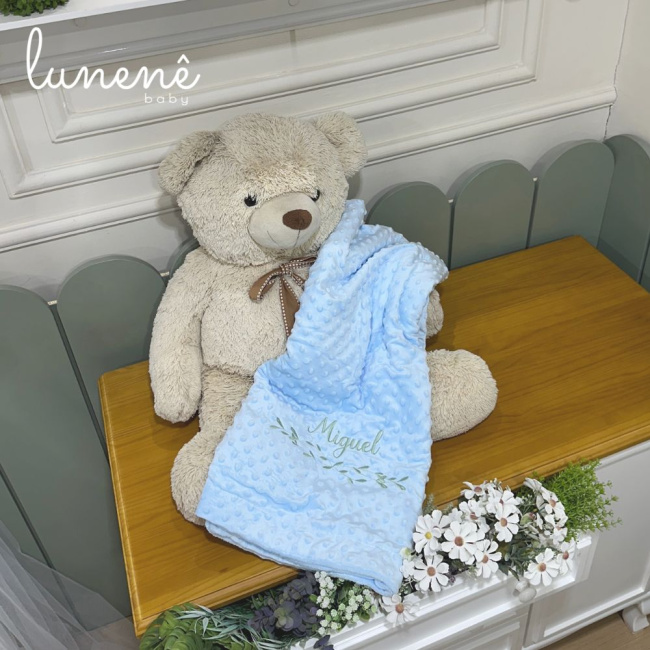 Cobertor Bebê Sweet Baby Azul 1.50 X 1.00 Miguel 4514