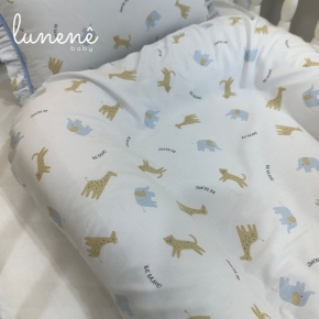 Cochilinho Baby 70 x 45 Azul Bichinhos 160 Fios 4615