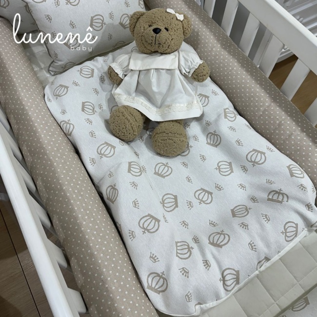 Cochilinho Baby 70 x 45 Coroa Caqui 160 Fios 4630