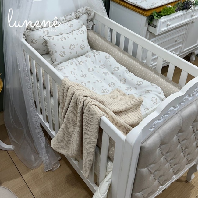 Cochilinho Baby 70 x 45 Coroa Caqui 160 Fios 4630