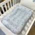 Cochilinho Baby 70 x 45 Floral Azul 200 Fios 4600