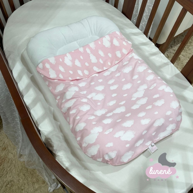 Cochilinho Baby 70 x 45 Nuvem Rosa 9009