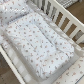 Cochilinho Baby 70 x 45 Rose Bichinhos 160 Fios 4617