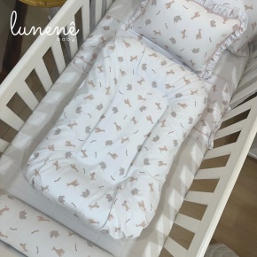 Cochilinho Baby 70 x 45 Rose Bichinhos 160 Fios 4617