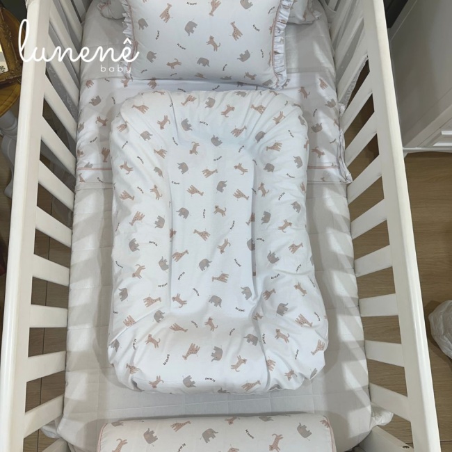 Cochilinho Baby 70 x 45 Rose Bichinhos 160 Fios 4617