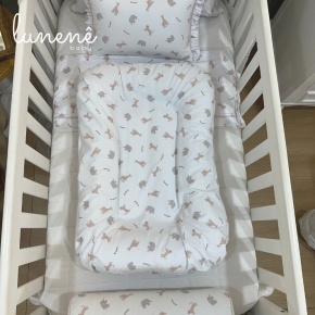 Cochilinho Baby 70 x 45 Rose Bichinhos 160 Fios 4617