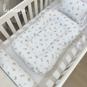 Cochilinho Baby 70 x 45 Rose Bichinhos 160 Fios 4617
