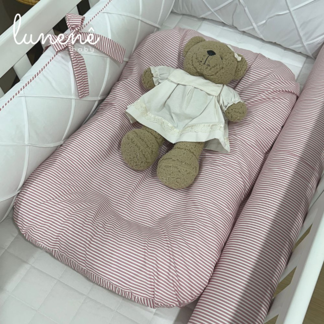 Cochilinho Baby 70 x 45 Sweet Baby Cerejinha Rose 200 4568