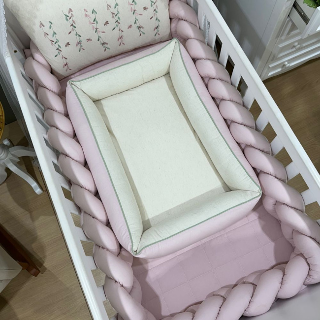 Colchonete Ninho Primavera Rose 200 Fios