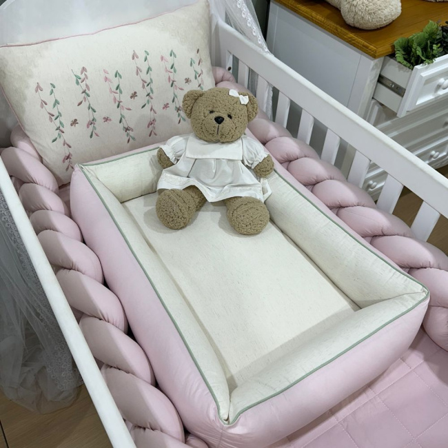 Colchonete Ninho Primavera Rose 200 Fios