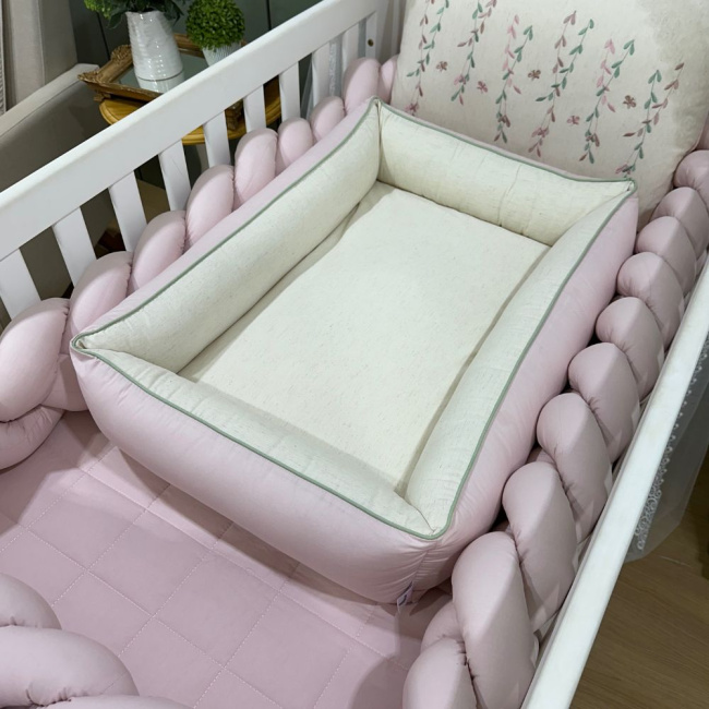 Colchonete Ninho Primavera Rose 200 Fios