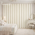 Cortina de Voil Bege 04 Peças 2,30m largura 2,45m altura