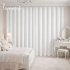 Cortina de Voil Branca 04 Peças 2,30m largura 2,45m altura