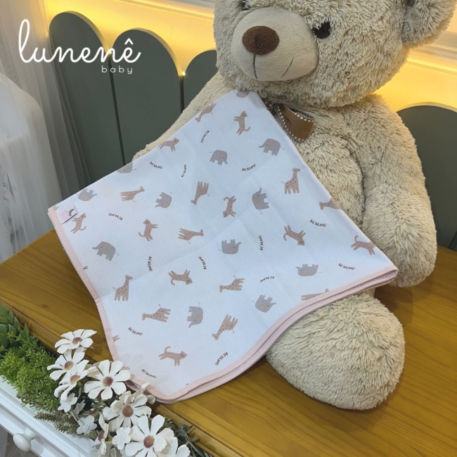 Cueiro de Flanela Rose Bichinhos 4617
