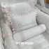 Enxoval de Berço Personalizado 05 Peças Lunenê Baby Castelli Rosa 400 Fios 4583
