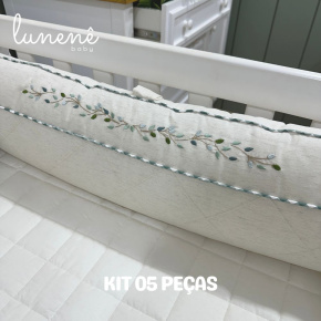 Enxoval de Berço Personalizado 05 Peças Lunenê Baby 9096